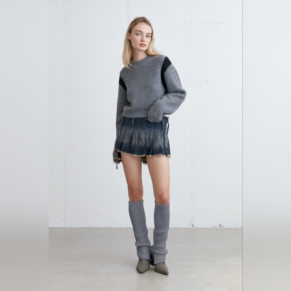 Oak + Fort Cropped Sweater Size M - Picture 3 of 12